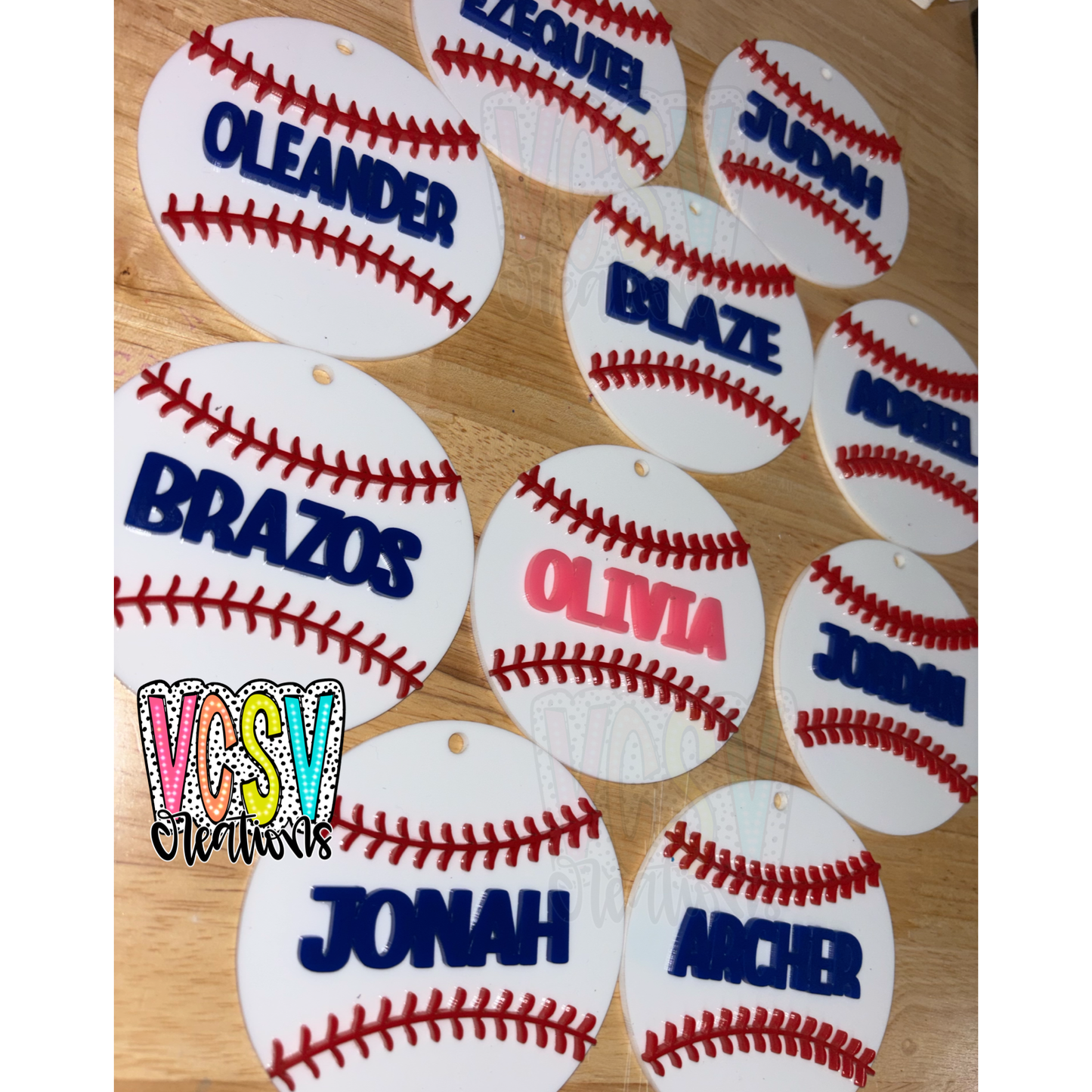 Baseball Bag Tag
