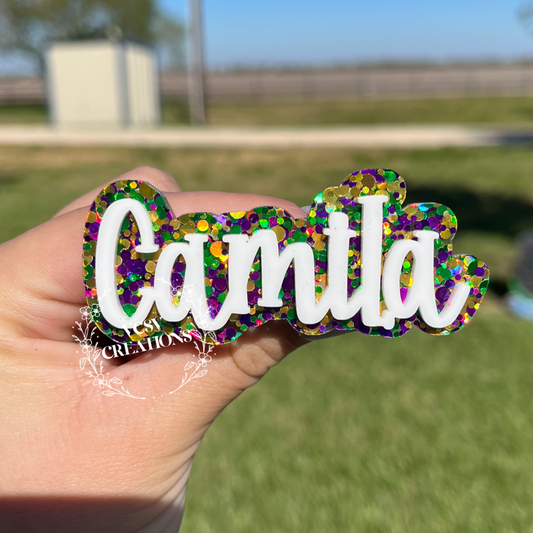 Mardi Gras Confetti Clip