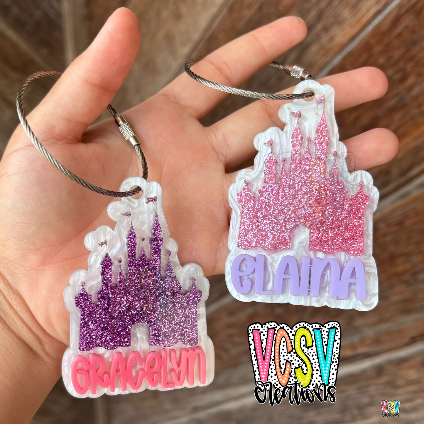Charcter Name keychain