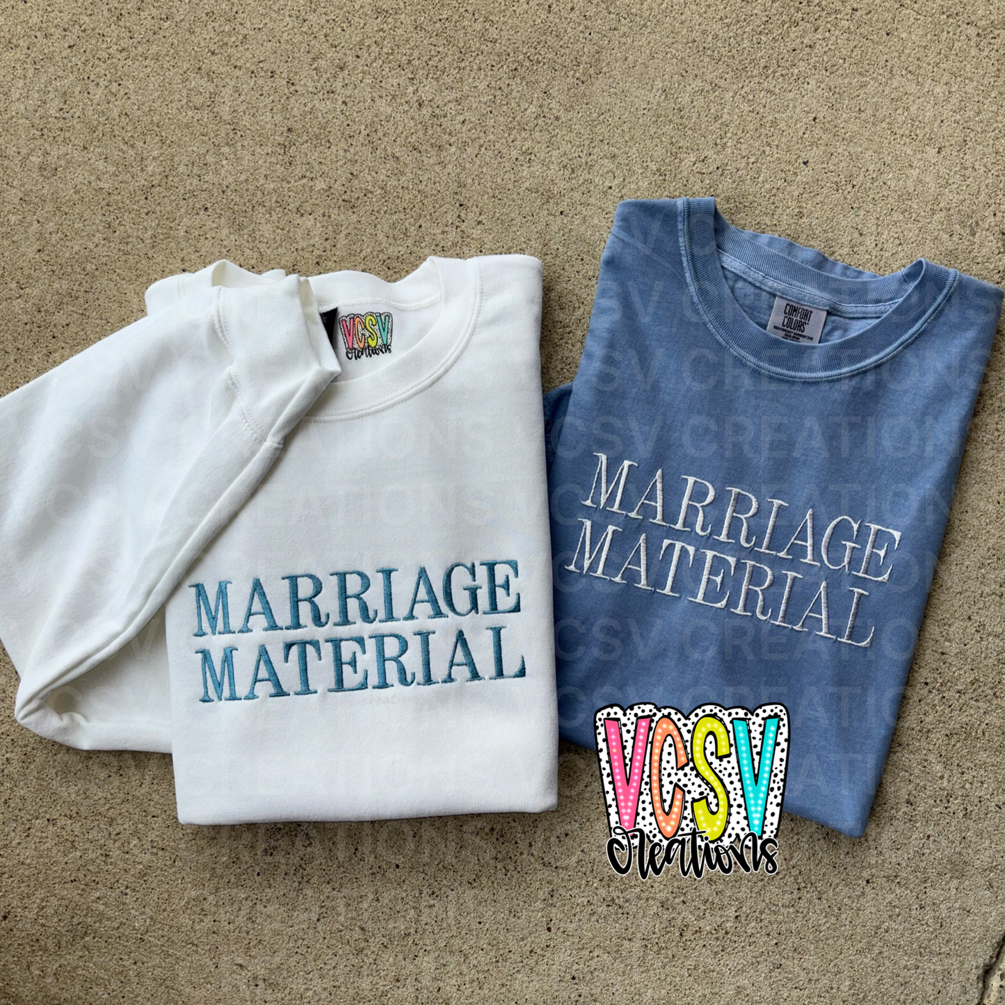 Marriage Material Embroidery