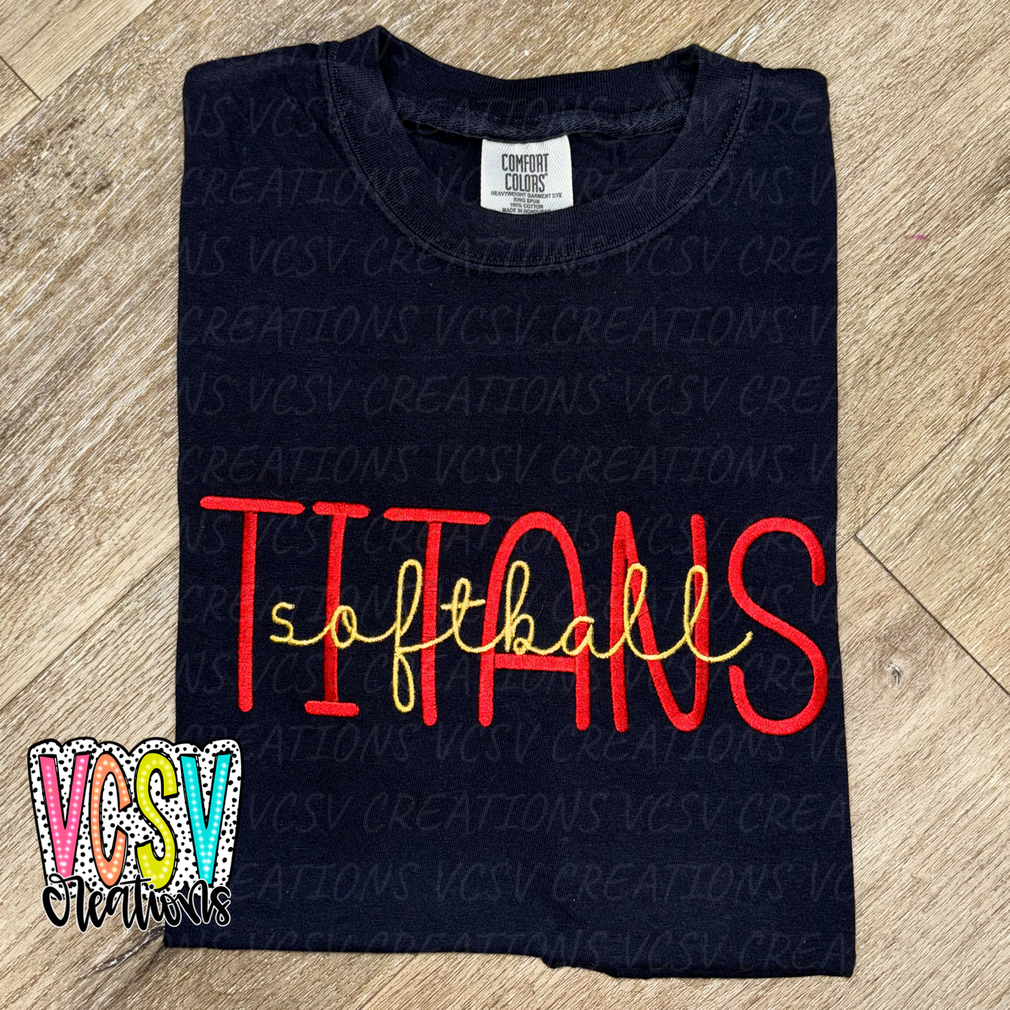 Titan softball embroidery crewneck