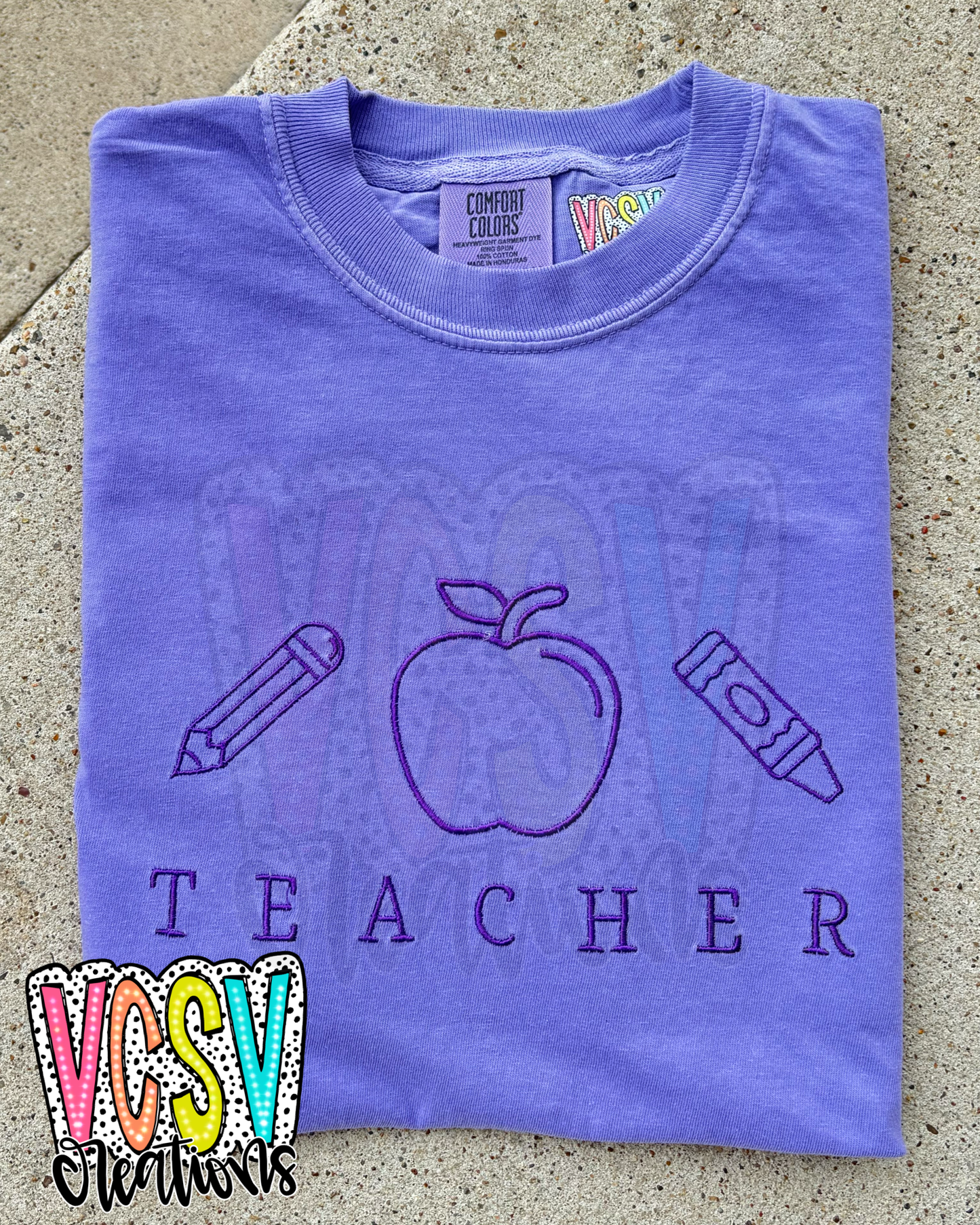 Teacher embroidery