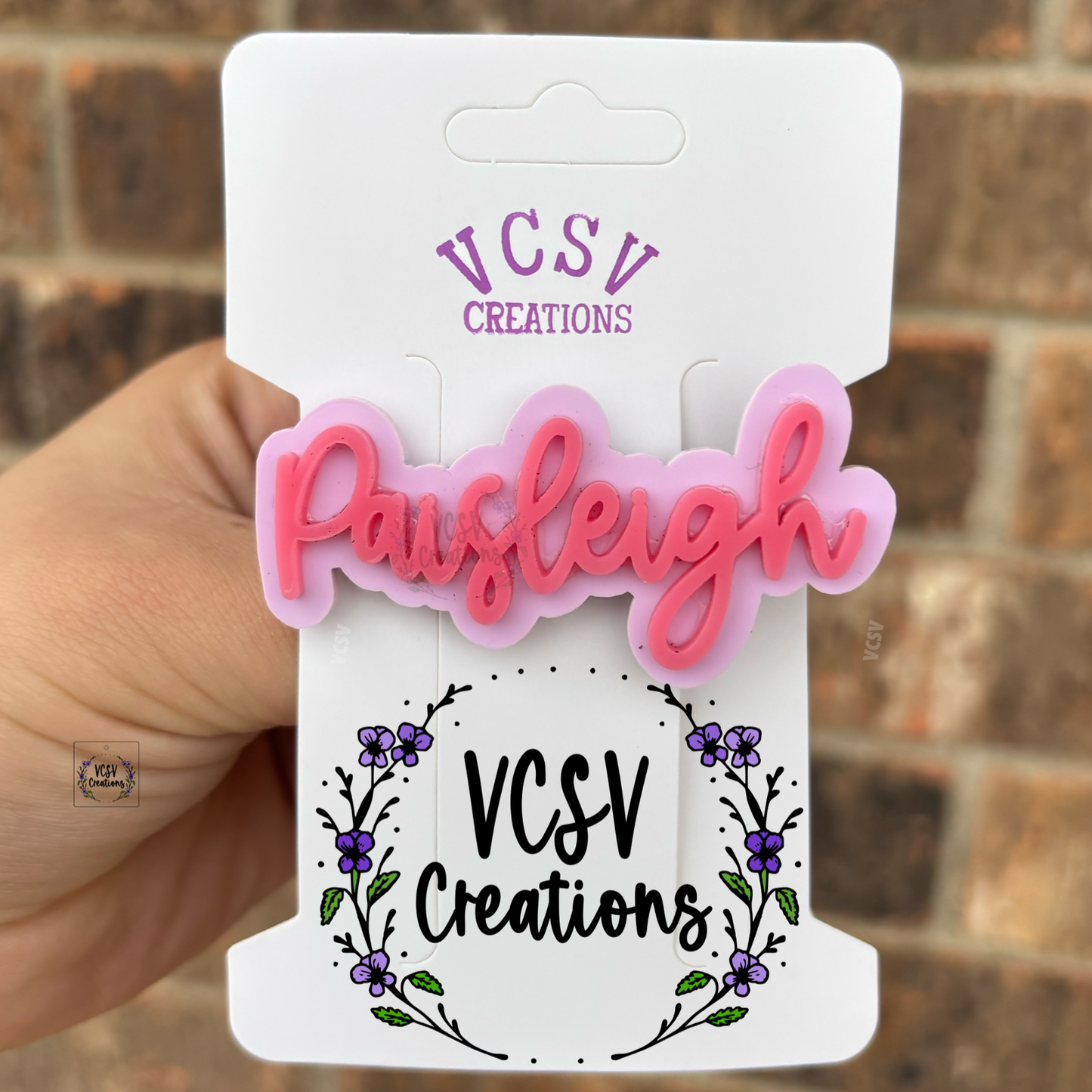 Pastel Purple + Pink hair clip