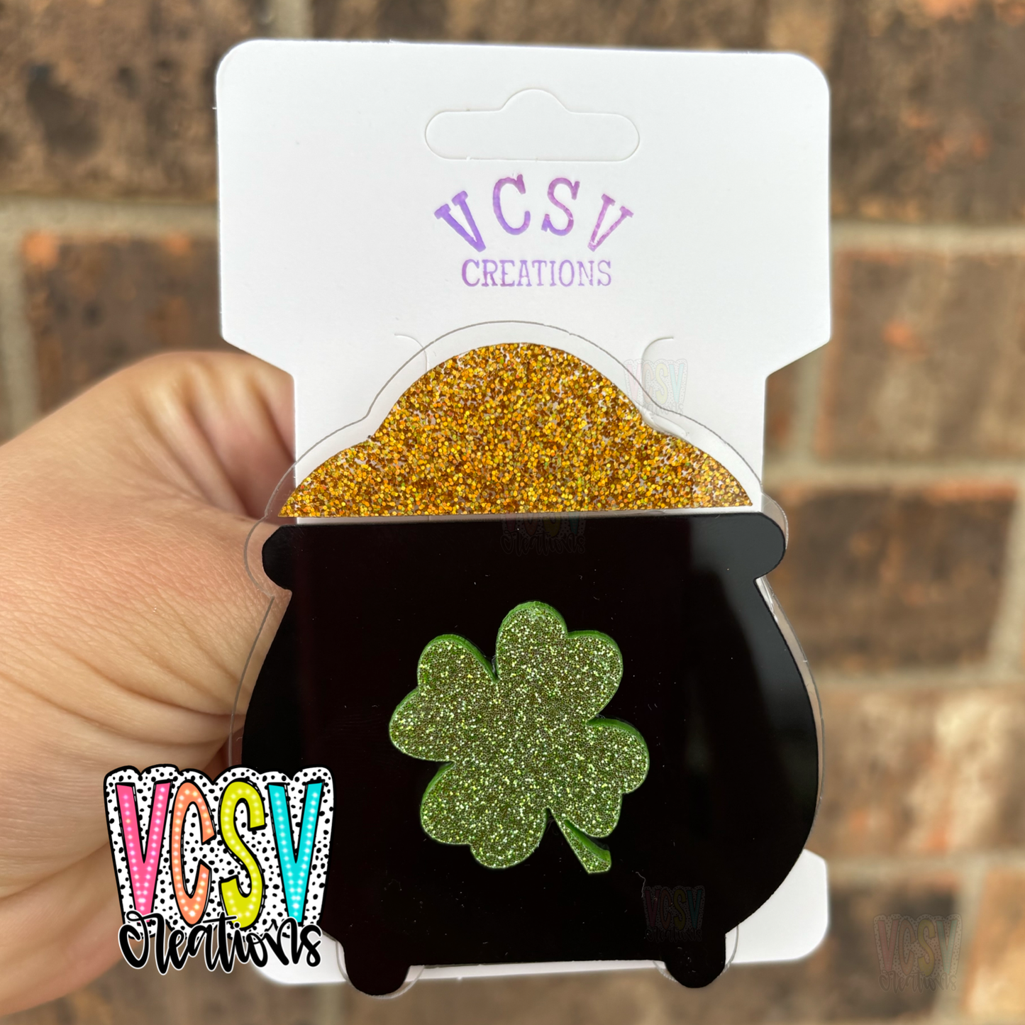 Pot Of Gold hair clip