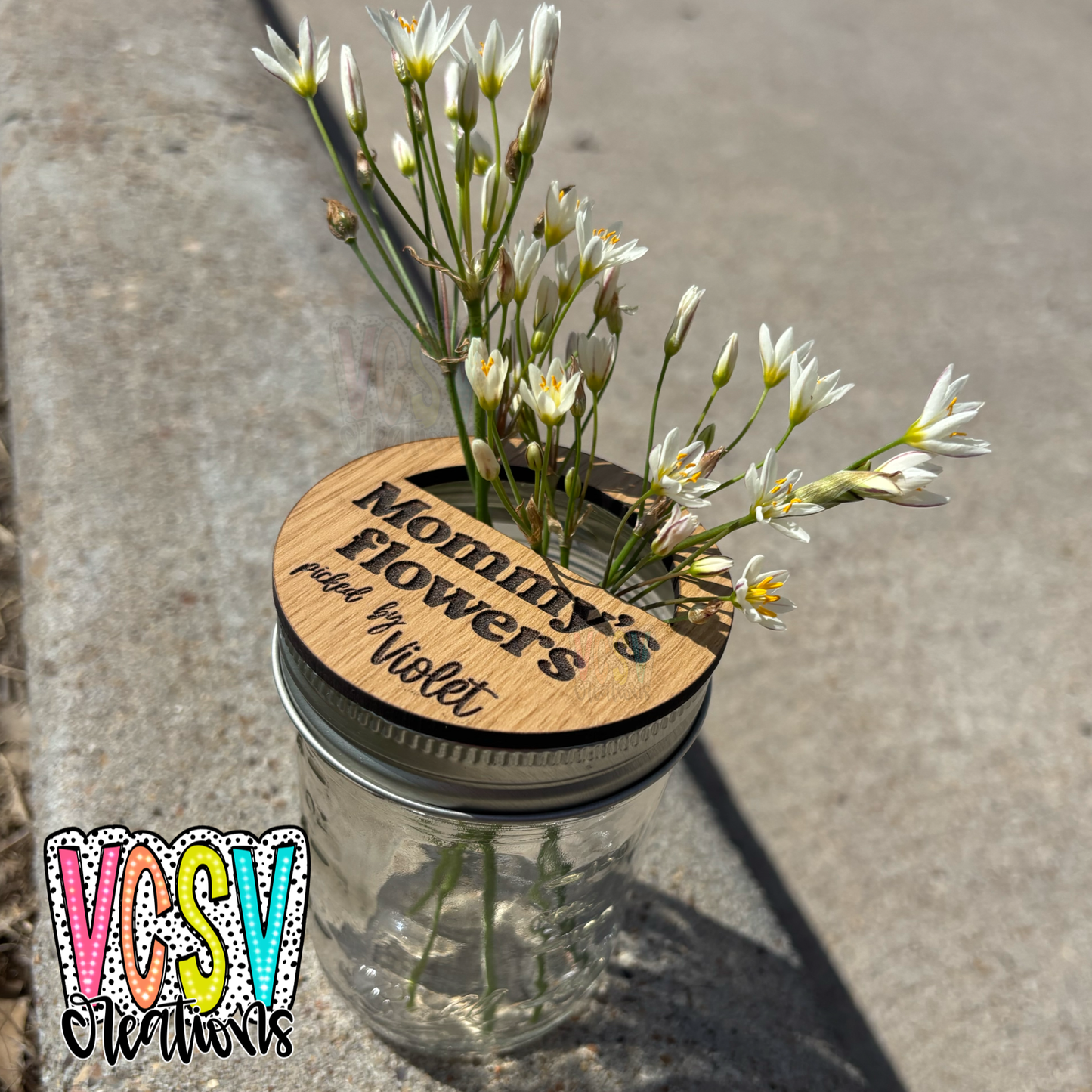 Flowers For Mommy jar