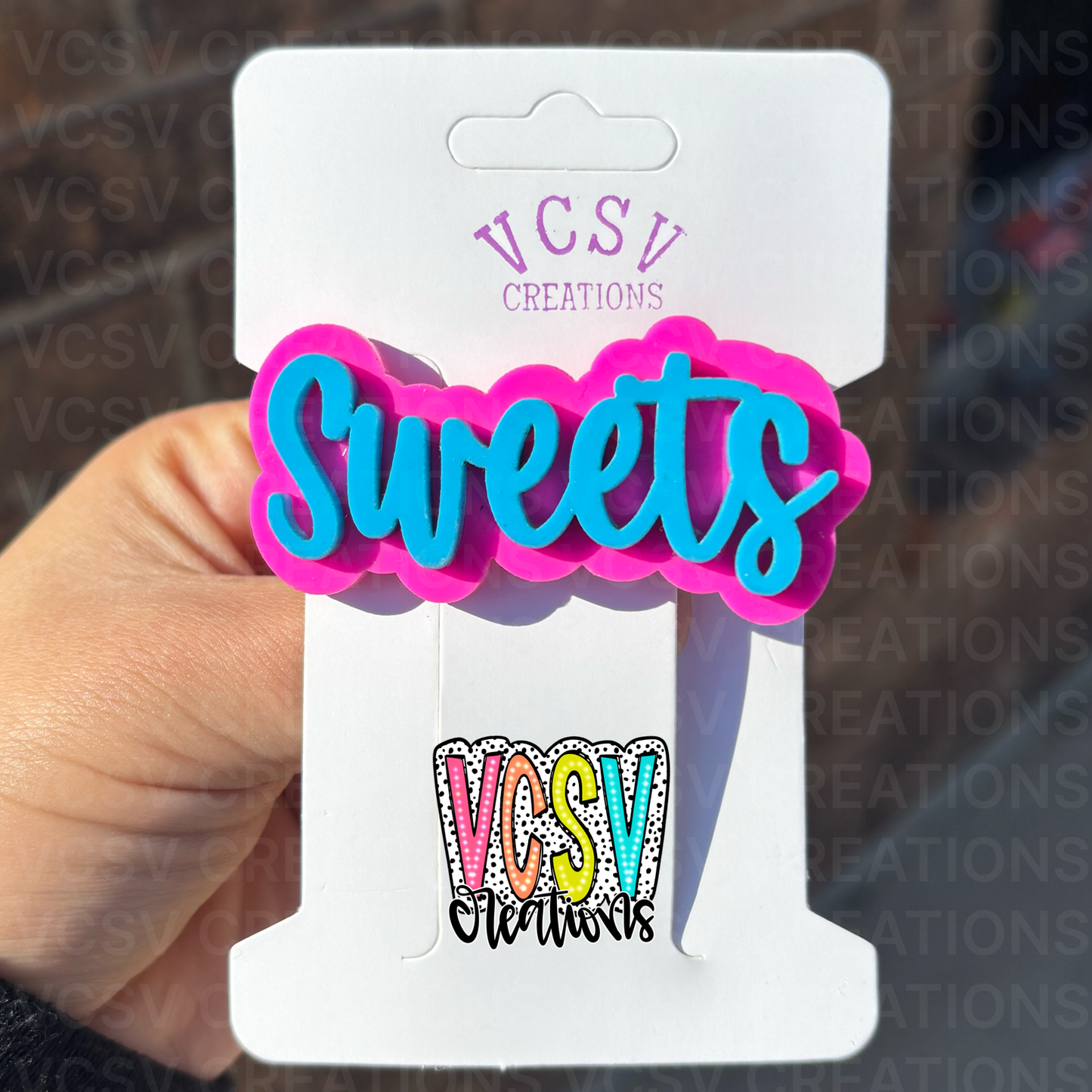 Electric purple + electric pink blue clip