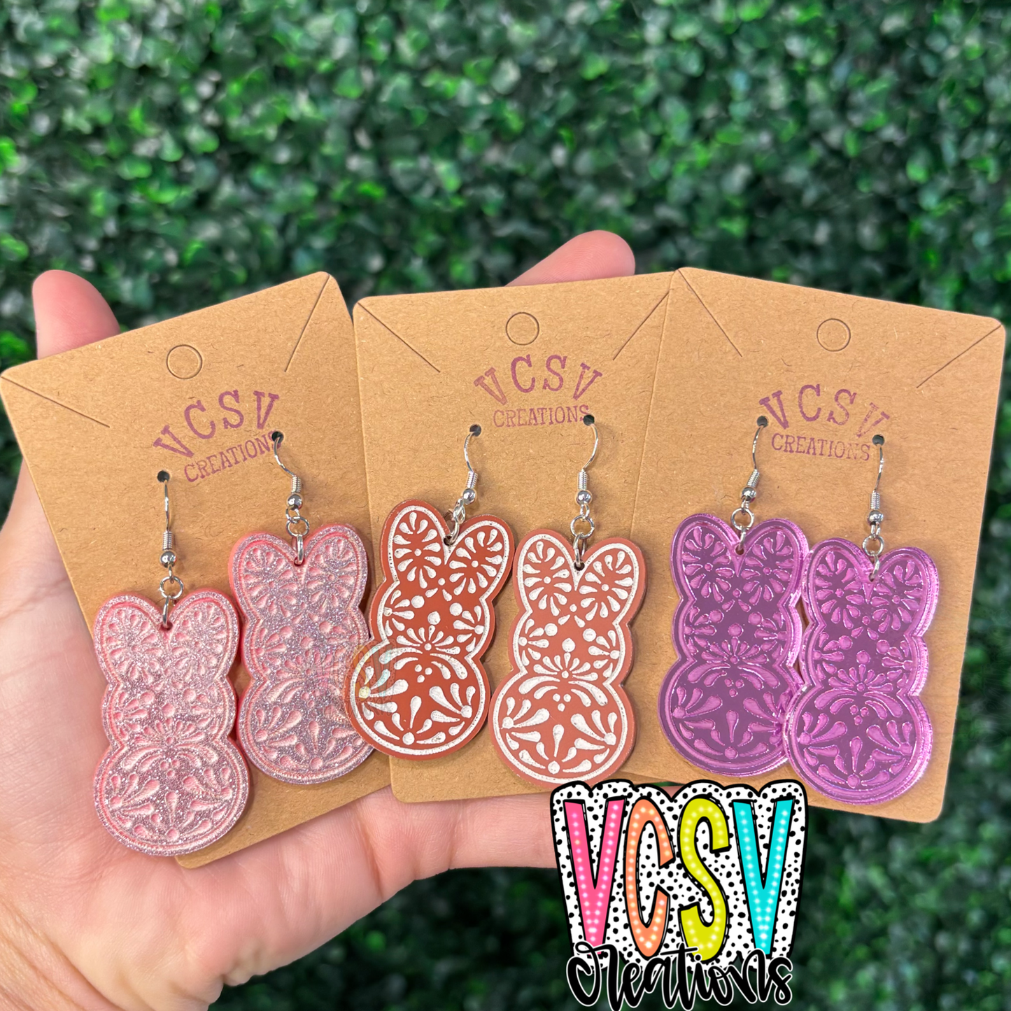 Peep terracotta dangles Earrings