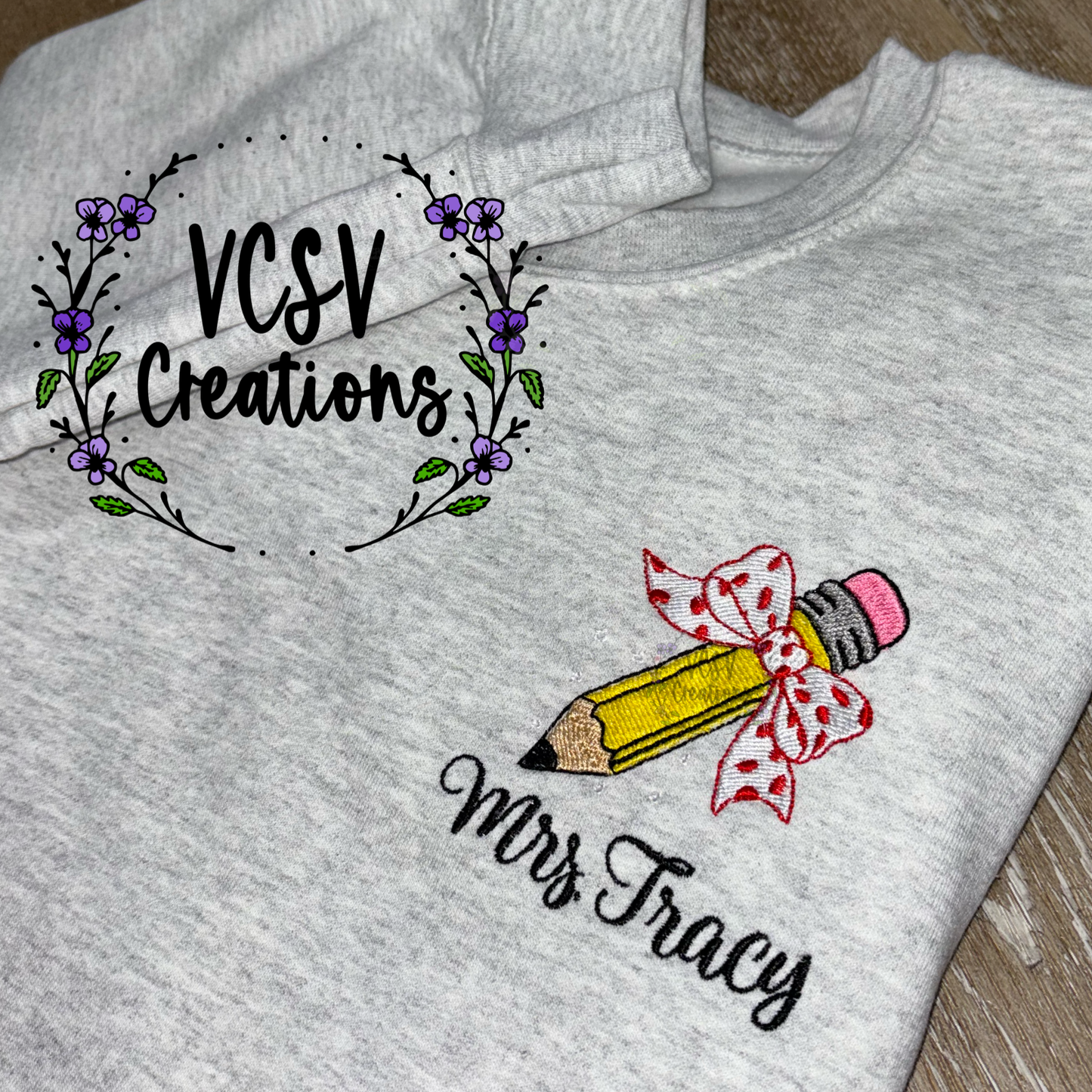 Pencil Bow Embroidery โ๏ธ๐
