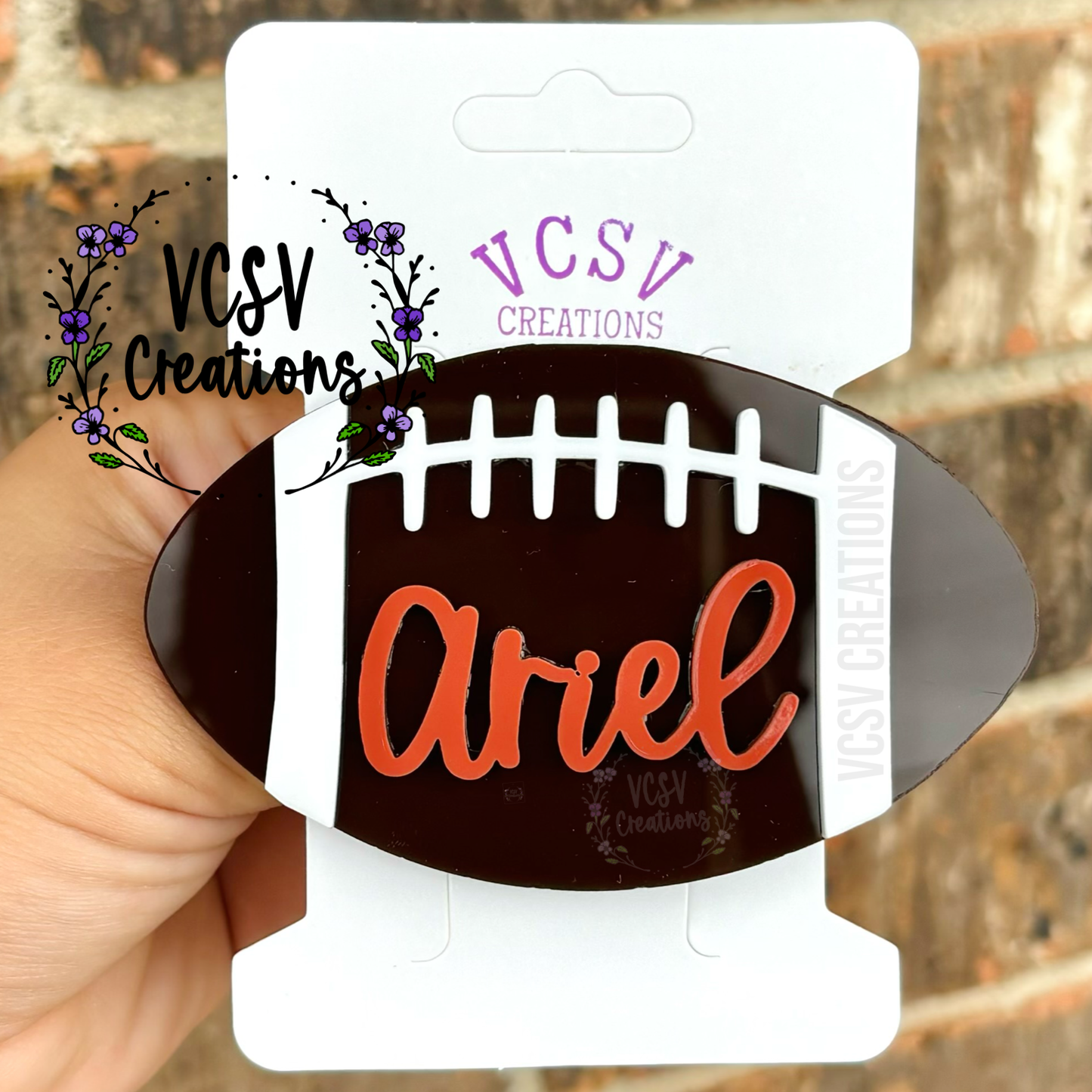 Football π Hair clip