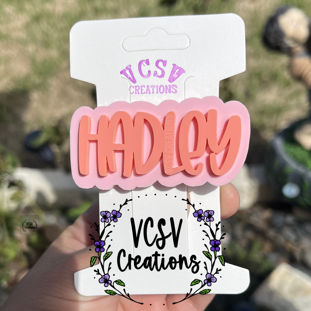 Light pink + watermelon π Hair clip