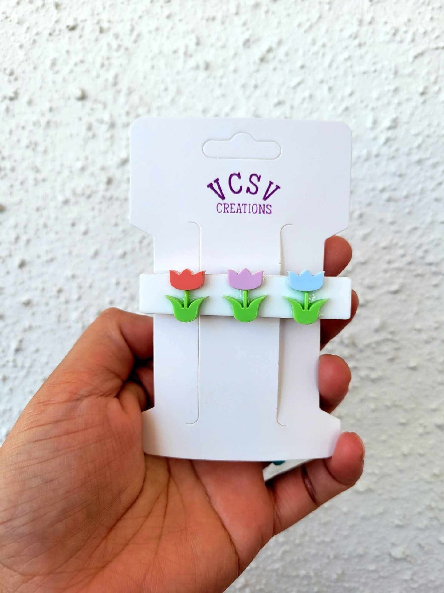 Floral bar hair clip