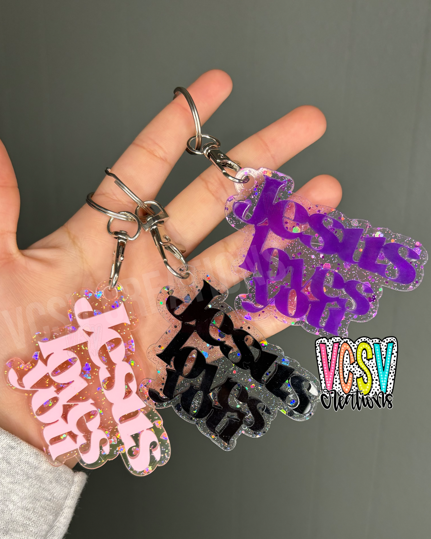 Jesus Loves You keychain