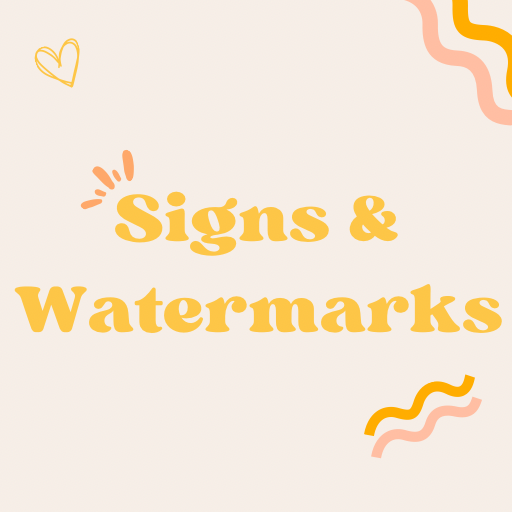 Signs & Watermarks