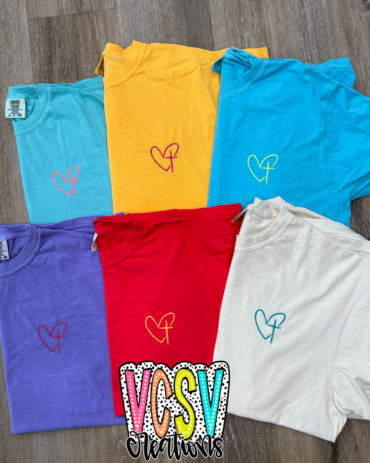 Heart Cross tee