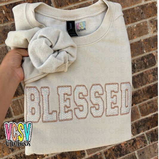 Sand Disco Dots Appliqué blessed