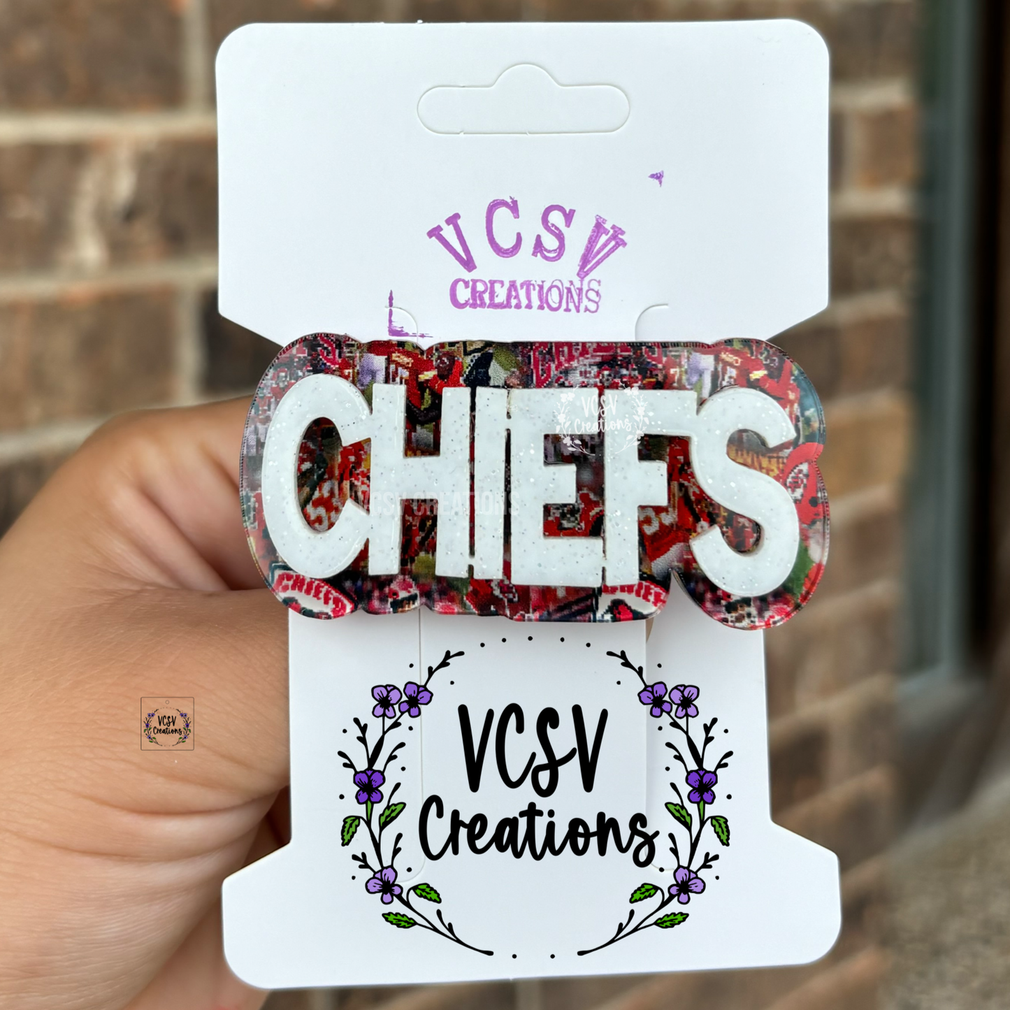 Chiefs Hair clip