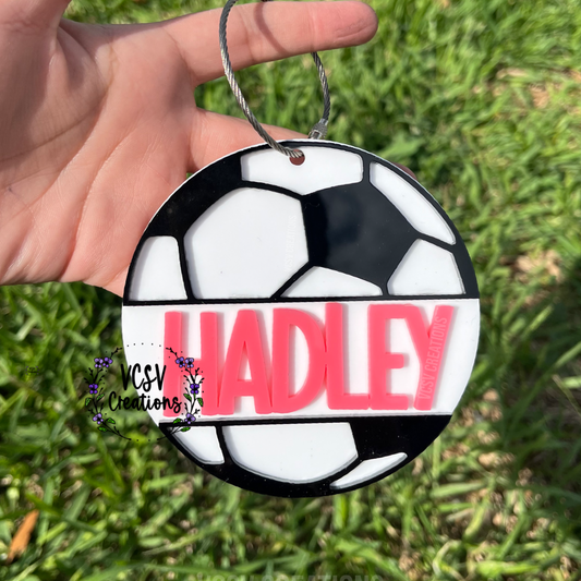 Soccer Bag Tag