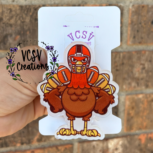 Football Turkey Hair clip