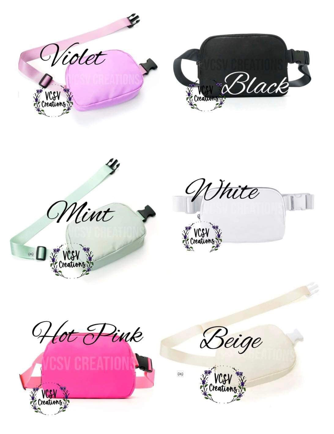 Embroidered Belt Bags