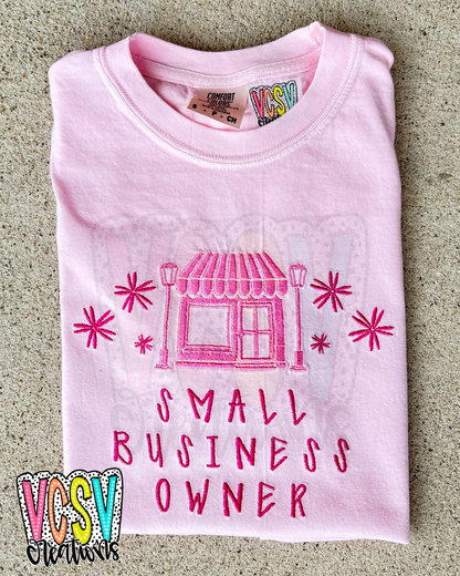 Small Business Owner embroidery