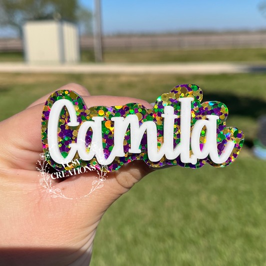 Mardi Gras Confetti Clip