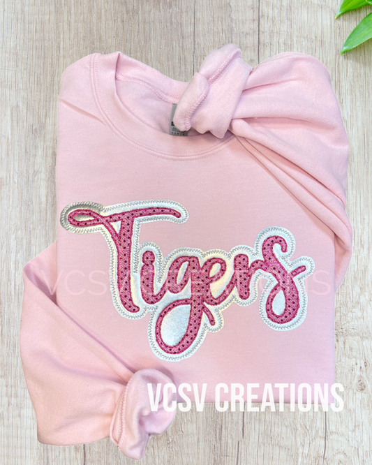 CUSTOM PINK Two Layered Crewneck