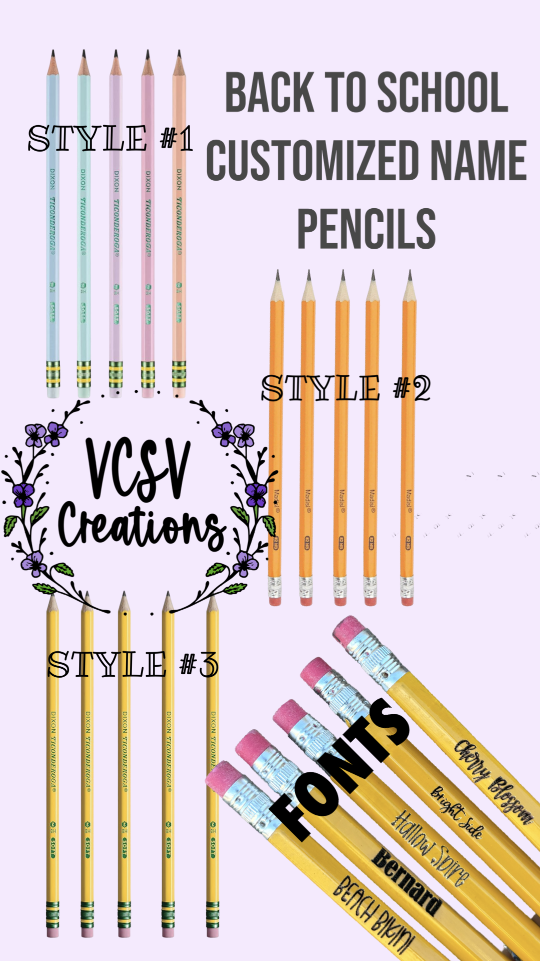 Personalized Pencils