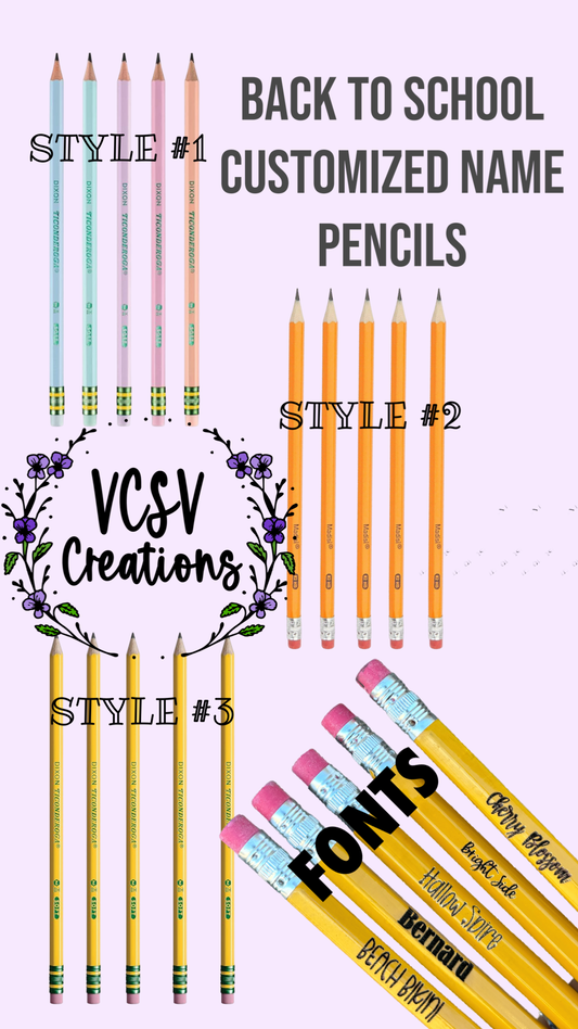 Personalized Pencils