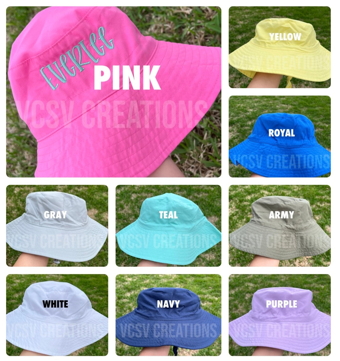 Embroidered Bucket Hats