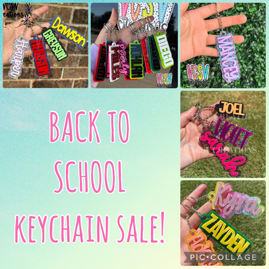 Back to school Keychain Sale!