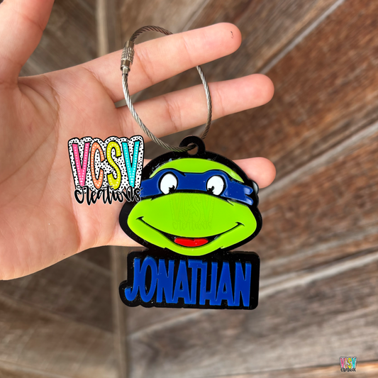 Charcter Name keychain