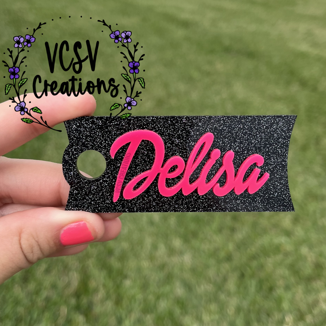 Black Glitter Topper