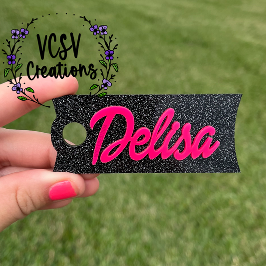 Black Glitter Topper