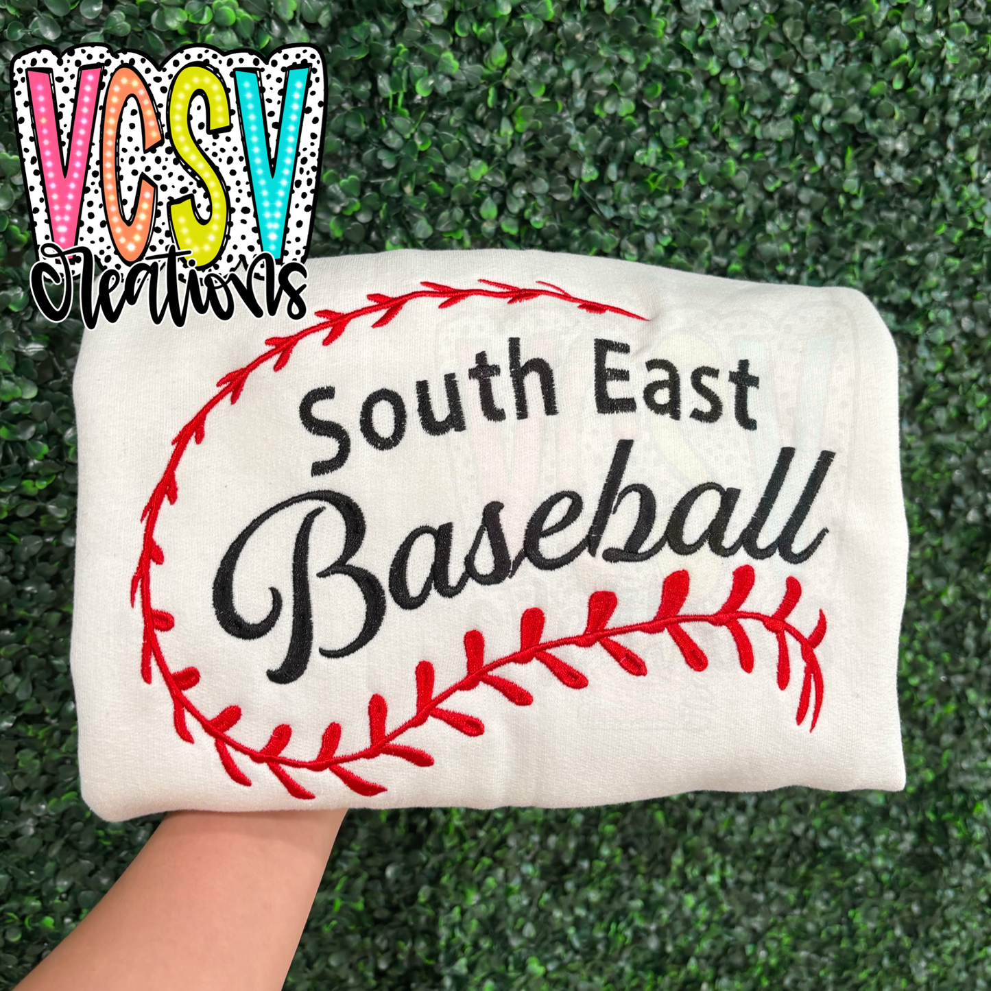 Baseball stitches custom Sweater