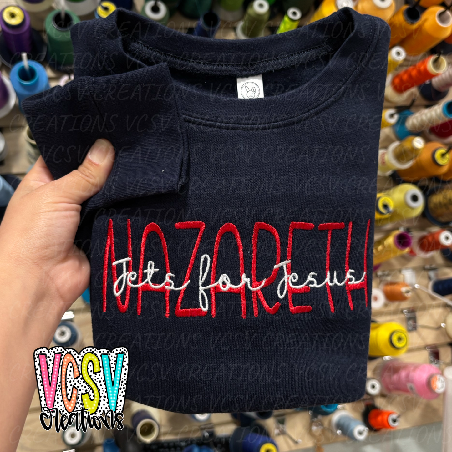 Nazareth Jets for Jesus crewneck