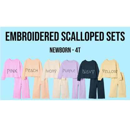 Kids Scalloped Set