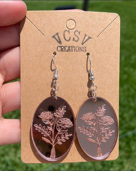 Birth Flower Earrings