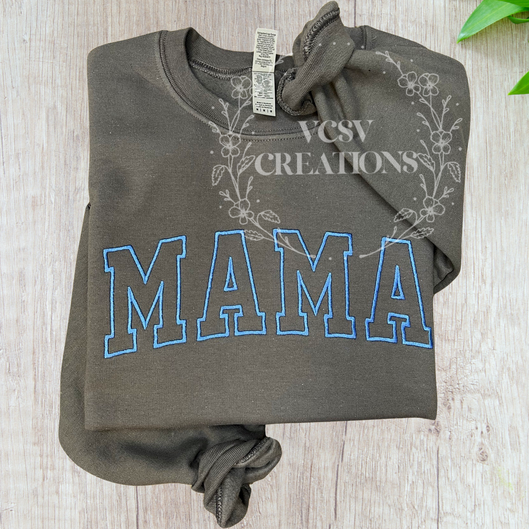 Embroidered Mama (no fabric fill)