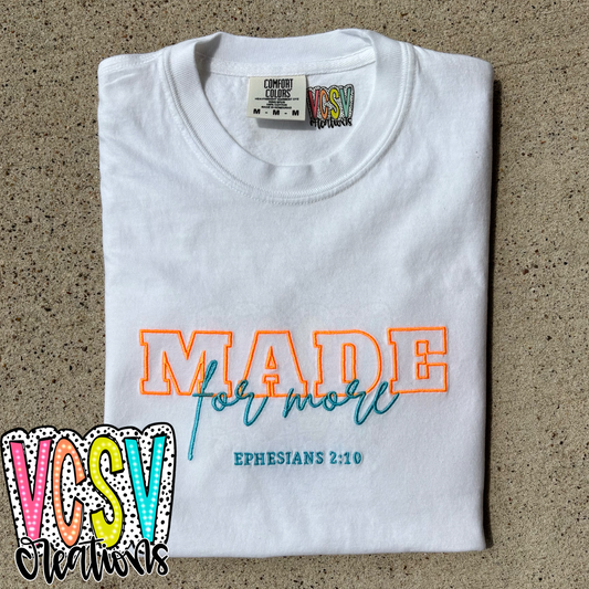 Made For More embroidery