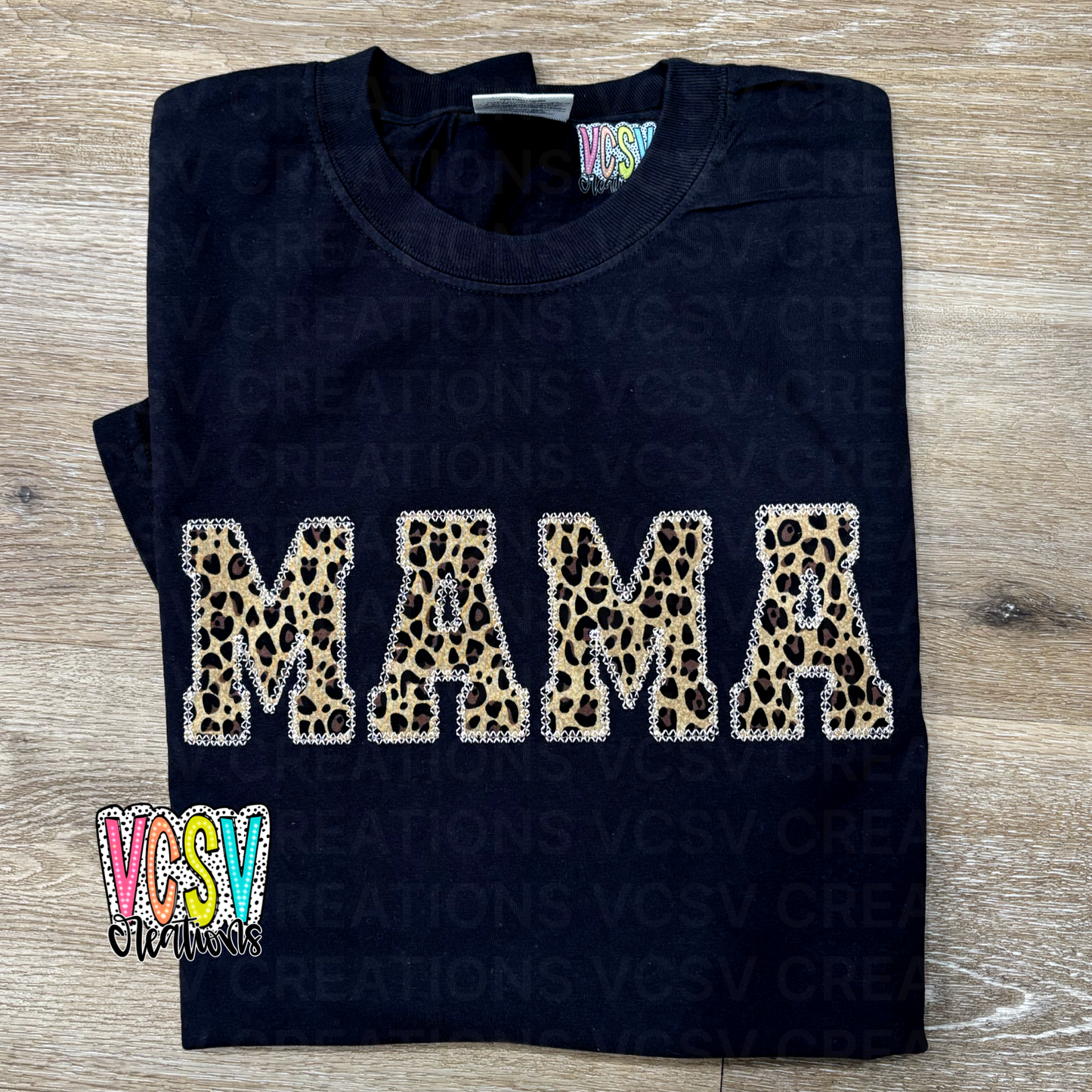 Vintage Custom Leopard appliqué