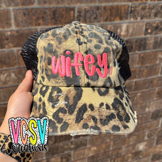 Leopard Wifey Hat