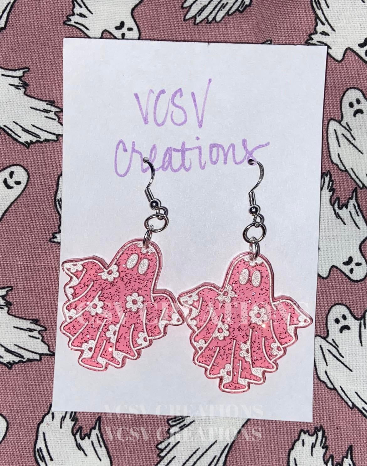 Flower Ghost Earrings