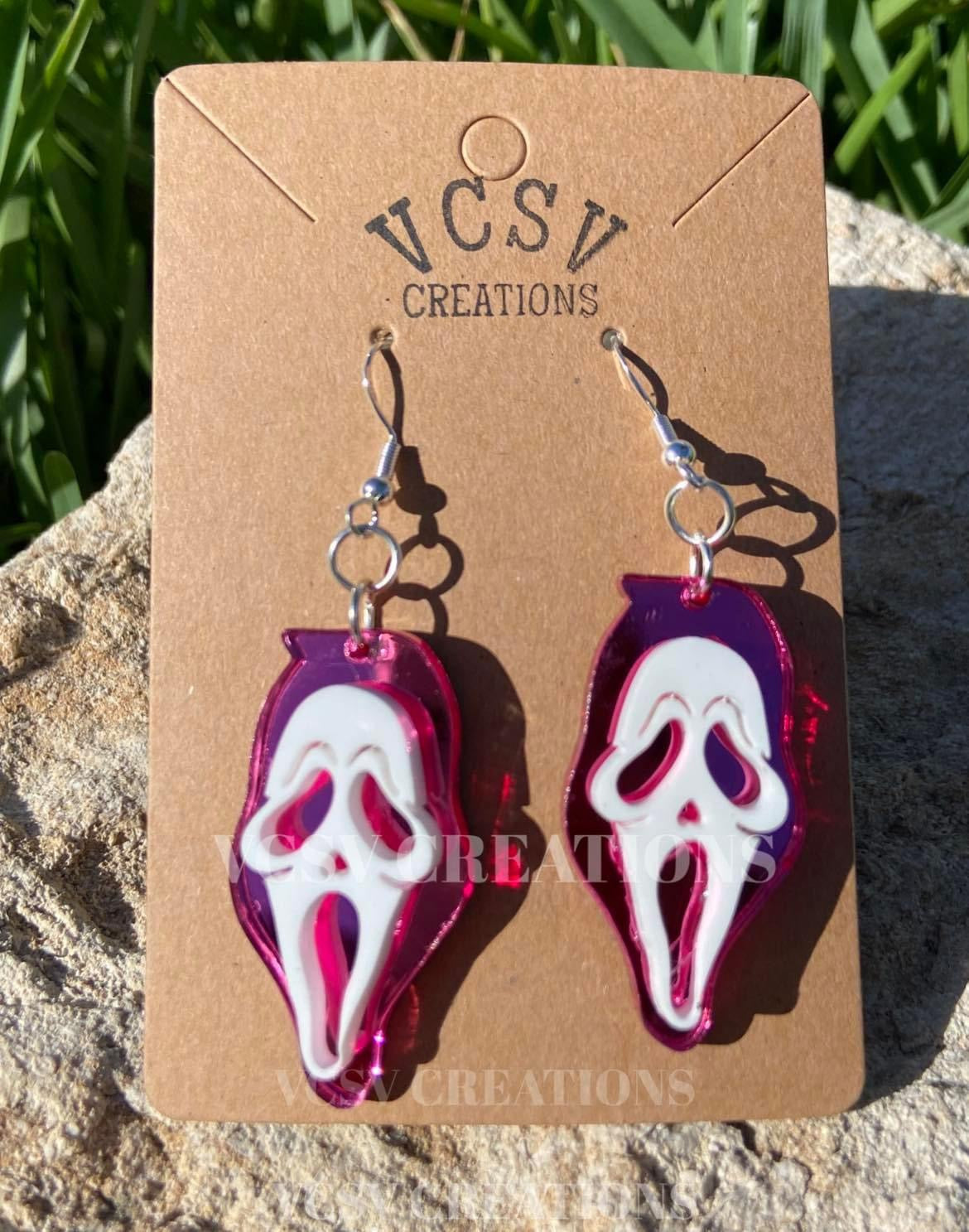 Pink Scream Earrings