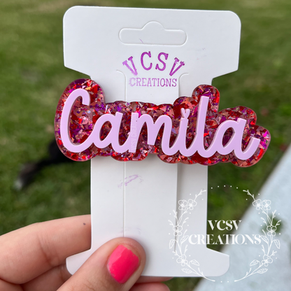 Thick Valentines Confetti Clip