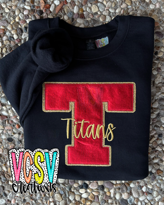 T titans appliqué