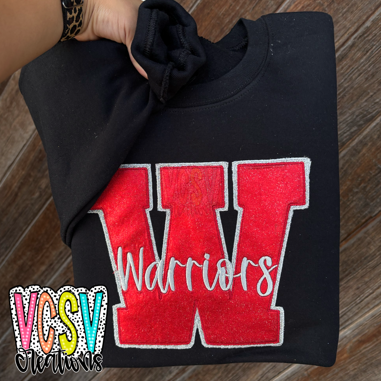 W warriors appliqué