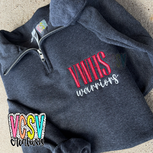 VWHS quarter zip + customs