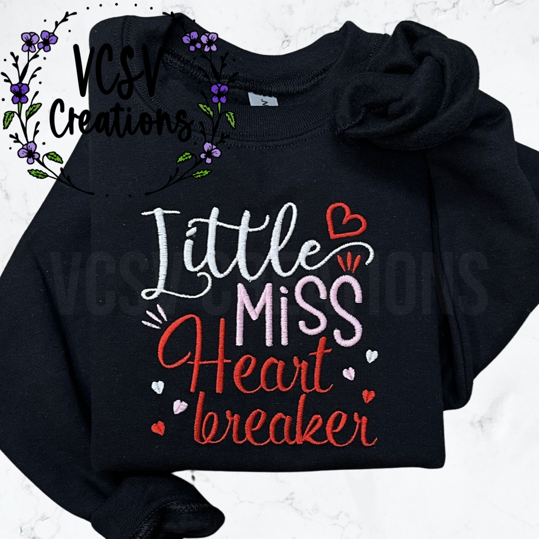 Little Miss Heartbreaker Embroidery