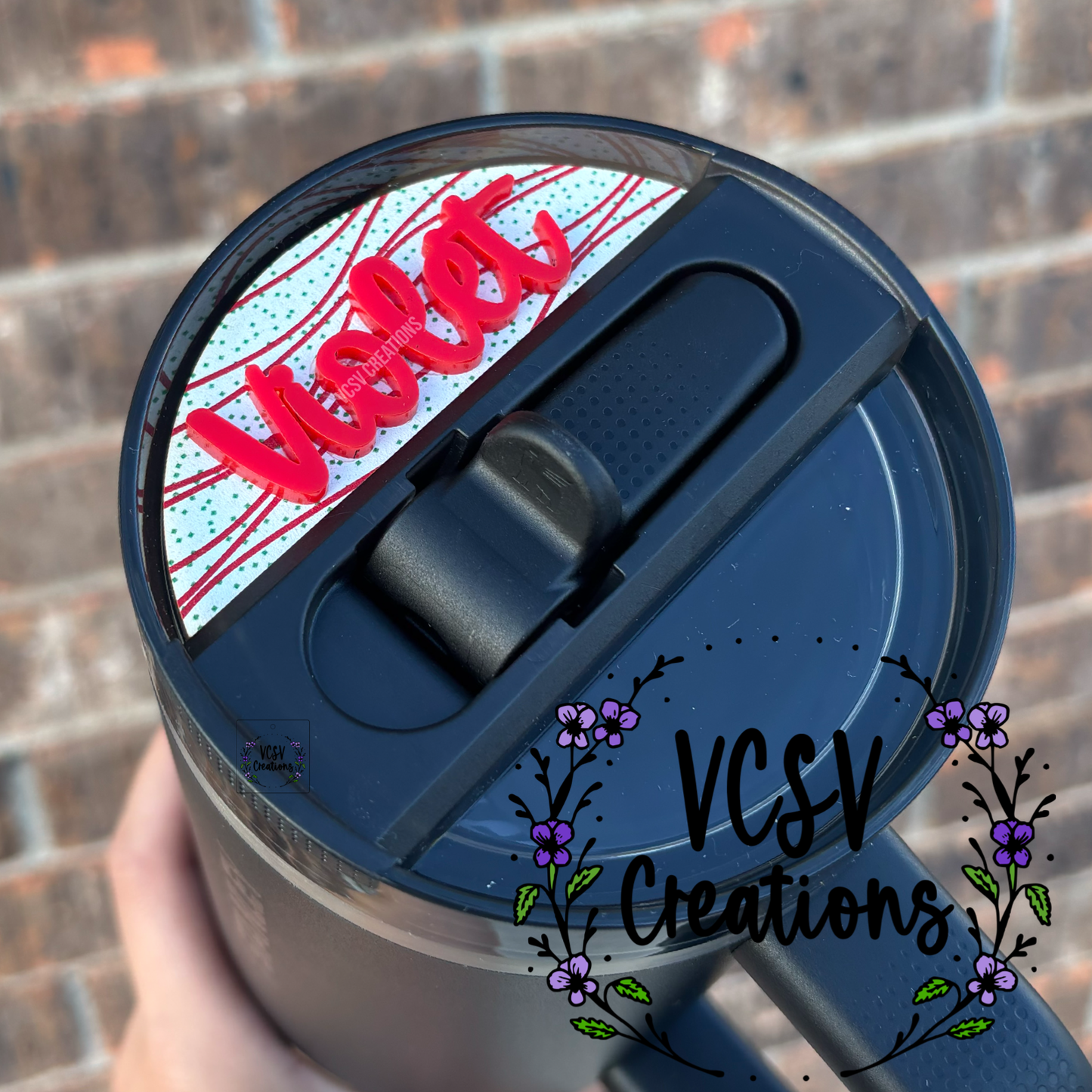 ✨CUSTOM✨ flip straw 40oz topper