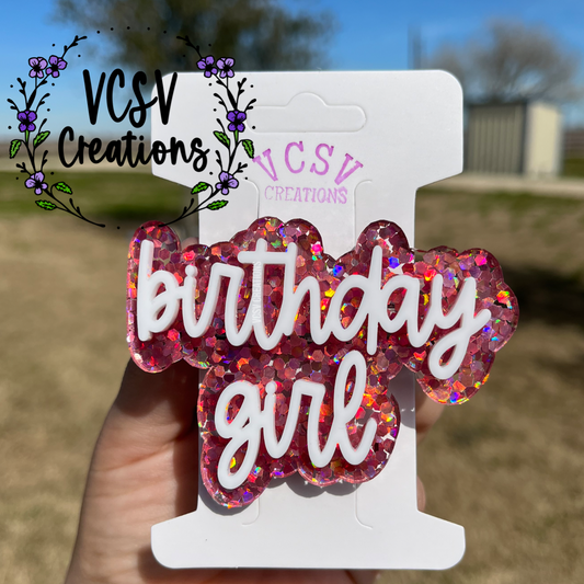 Birthday Girl Hair Clip